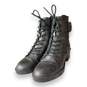 Rocket Dog Gunmetal Pearly‎ Gallop Combat Boots